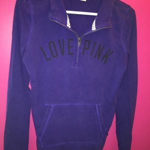 Purple Victoria’s Secret pink quarter zip